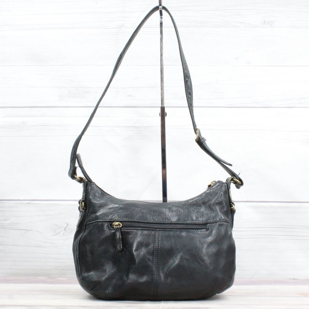 Stone Mountain Womens Black Nylon Shoulder Crossbody Bag - Picture 3 of 9